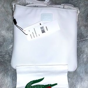 Lacoste Flat crossover bag - White